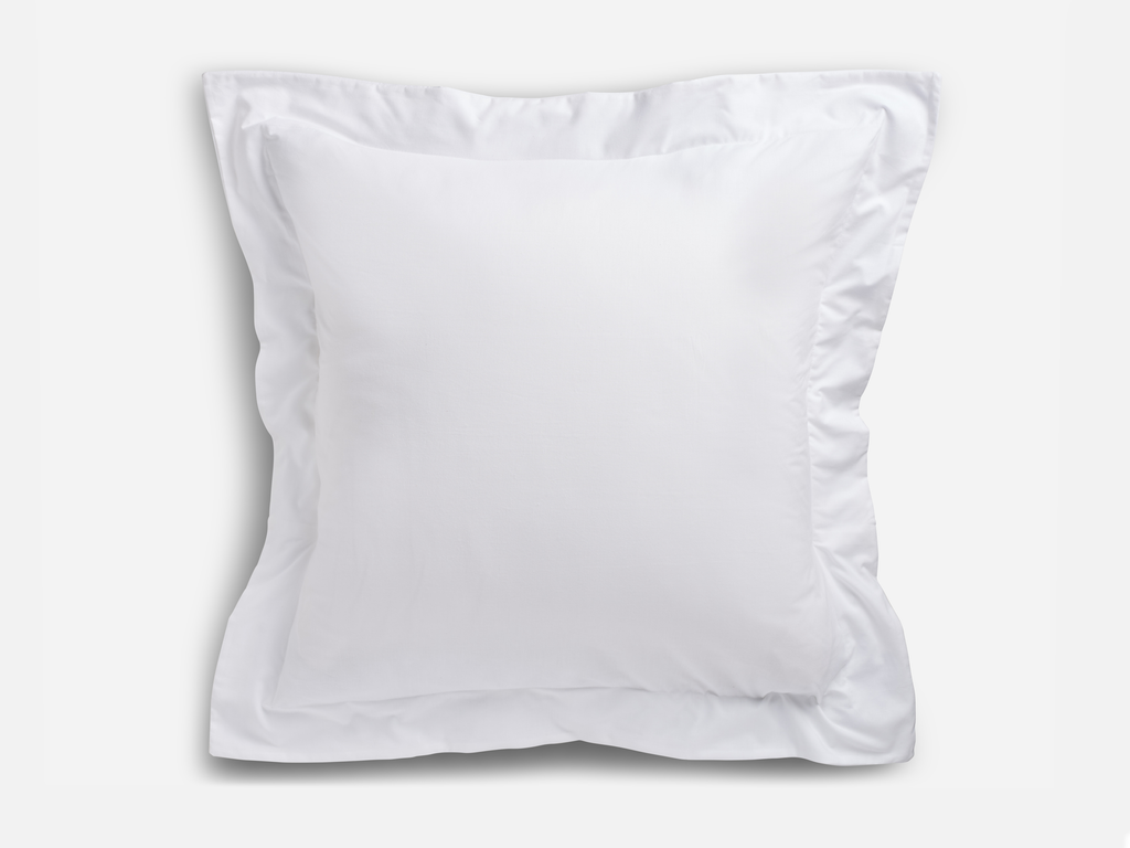 White euro outlet pillow covers