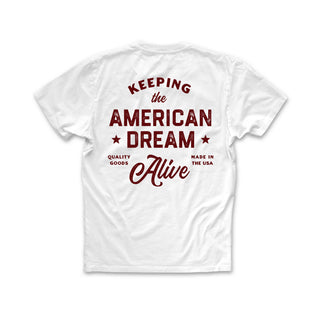 American Dream Tee — Short Sleeve - White