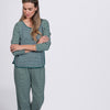 Luxe Knit Long Sleeve Set - Emerald Stripe