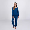 Luxe Knit Long Sleeve Set - Sapphire Blue