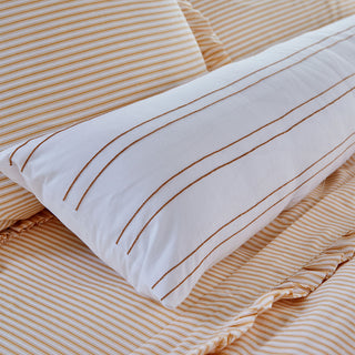 Harvest Gold Stripe Lumbar Pillow Sham - Last Chance & Final Sale!