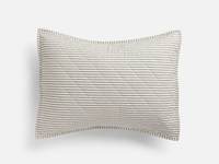 
  
    Ticking Stripe Quilted Pillow Sham
  
