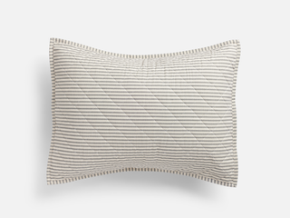 Ticking Stripe Quilted Pillow Sham