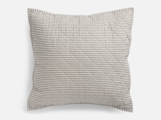 Ticking Stripe Quilted Pillow Sham