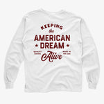 American Dream Tee — Long Sleeve - White