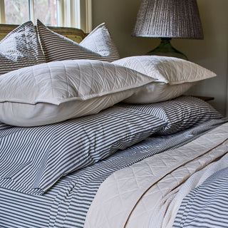 Ticking Stripe Duvet Cover and Shams Bundle