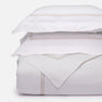 Ella Embroidered Duvet & Shams Bedding Bundle - Embroidered Flax