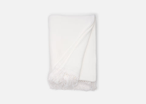 Large discount white throw