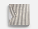 Ticking Stripe Single Flat Sheet - Charcoal Ticking Stripe